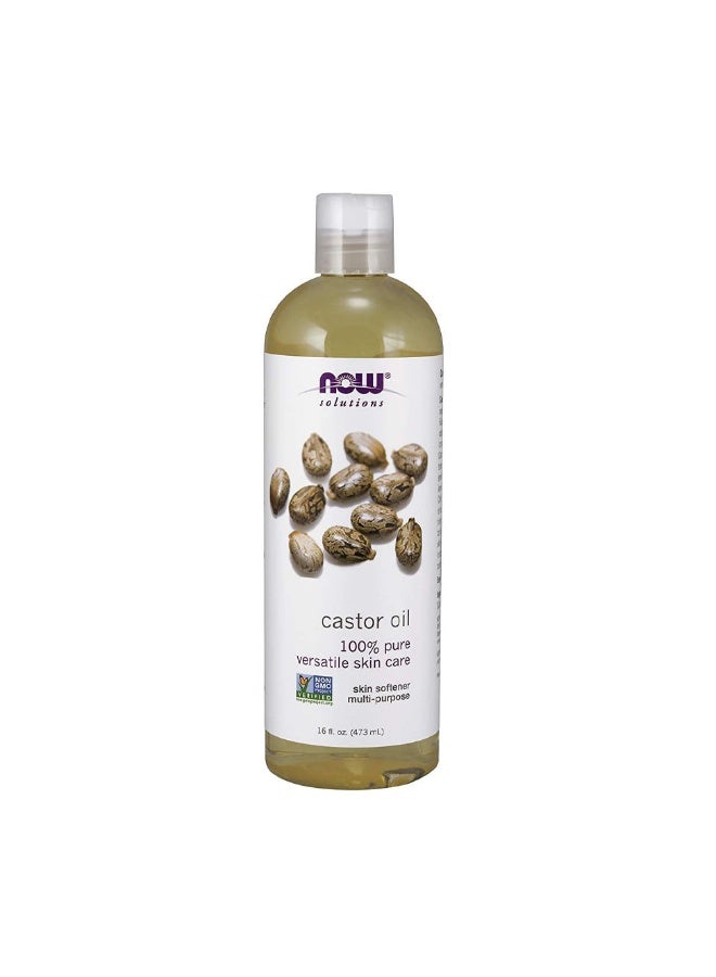 Now Foods Castor Oil for Skin Care 473ml - Image 1