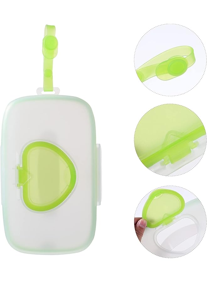 كاست ويف موزع مناديل مبللة للأطفال، حقيبة مناديل مبللة محمولة قابلة لإعادة التعبئة، حقيبة مناديل مبللة قابلة لإعادة الاستخدام للسفر (أخضر) - Image 4