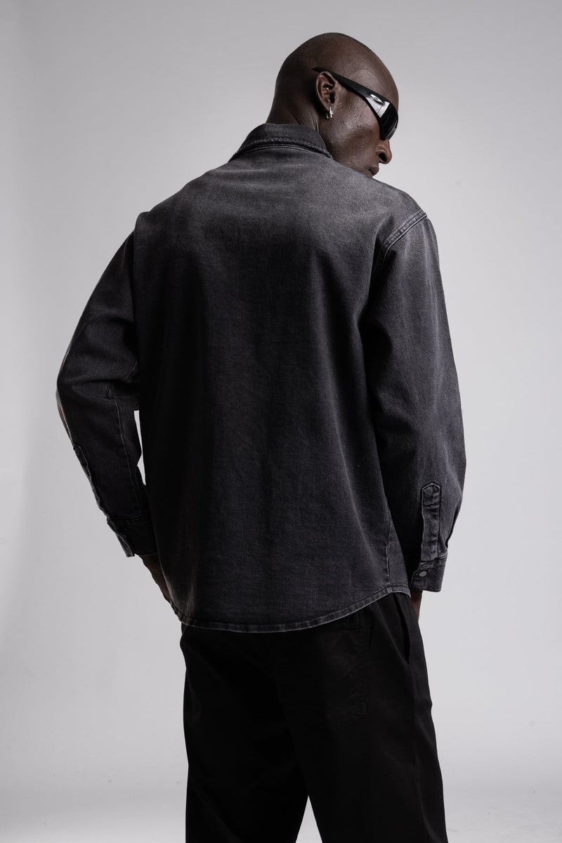 Catch Embroidered Denim Shirt - Image 4