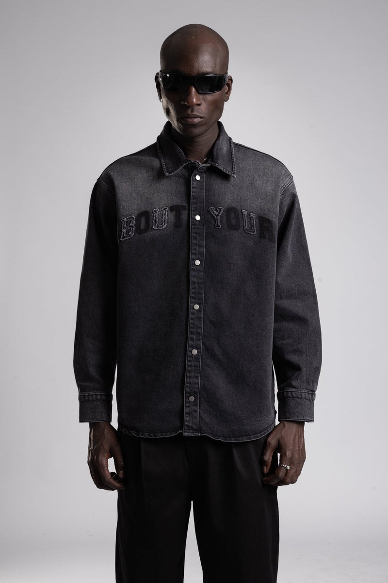 Catch Embroidered Denim Shirt - Image 3