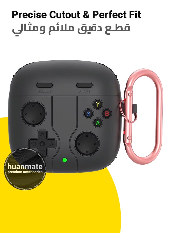 huanmate Huawei FreeBuds SE 3 Premium Protection Case Cover - Dark Grey - Lightweight, Stylish Design, Accurate Cut-outs - Easy to Install & Remove - Durable Shield for Your Huawei FreeBuds SE 3 - Image 2