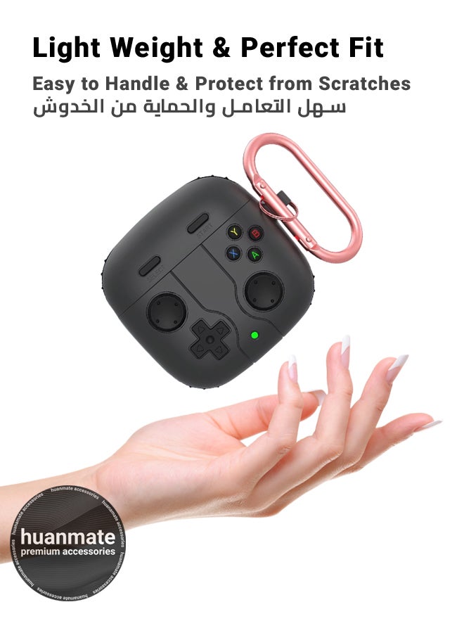 huanmate Huawei FreeBuds SE 3 Premium Protection Case Cover - Dark Grey - Lightweight, Stylish Design, Accurate Cut-outs - Easy to Install & Remove - Durable Shield for Your Huawei FreeBuds SE 3 - Image 3