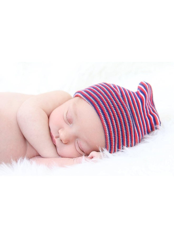Nurses Choice Nurses Choice 5 Piece Hospital Hat & Mitten Set for Newborn Baby (Boy)  - Image 3