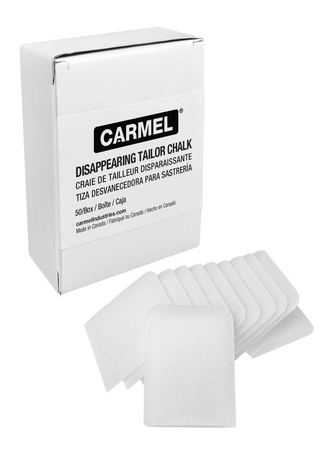 Carmel Disappearing Tailor Chalk, Box of 50, Vanishing Sublimating Tailor Crayon for Marking Fabric - Image 1