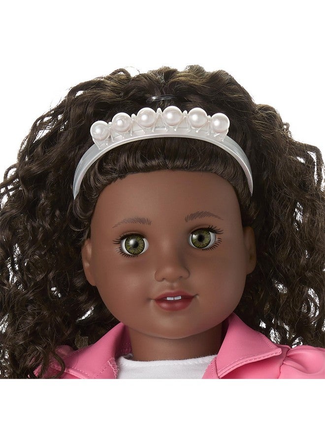 American Girl دمية أمريكان جيرل ترولي مي بطول 18 بوصة بزي شهير مع سترة وقميص وتنورة وحذاء مسطح وأحزمة كاحل، للأعمار من 6 سنوات فما فوق - Image 4