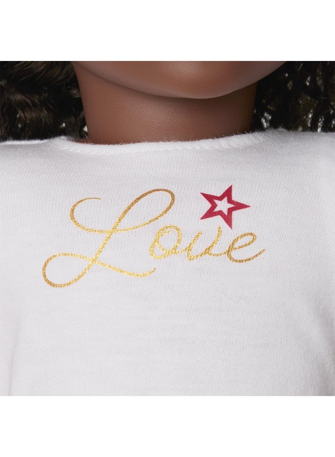 American Girl دمية أمريكان جيرل ترولي مي بطول 18 بوصة بزي شهير مع سترة وقميص وتنورة وحذاء مسطح وأحزمة كاحل، للأعمار من 6 سنوات فما فوق - Image 5