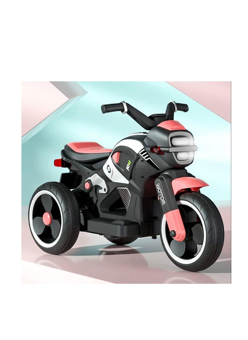 Ntech NTECH New Model Children Ride on Toy With Music Light 3 Wheels Rechargeable Battery Car Baby Motorbike 2-7year Boy & Girl Can Sit In Toy Car Scooter Kids Electric Motorcycle, color Pink  - Image 3