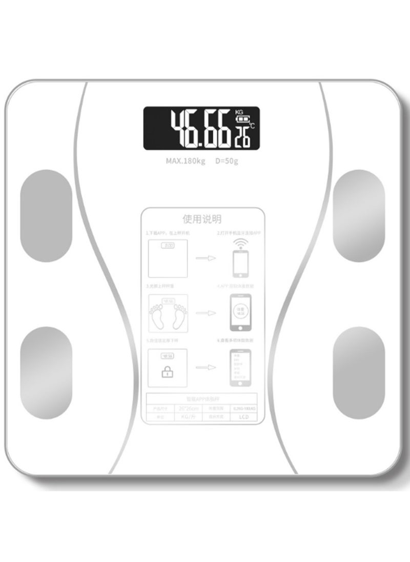 Iscale - Weight Scale With Bluetooth,Wireless Scale for Body Weight, Body Composition Analyzer with Smartphone App for 14 Key Body Indicators(BMI/Weight/Body Fat/Resting Heart Rate) - Image 1