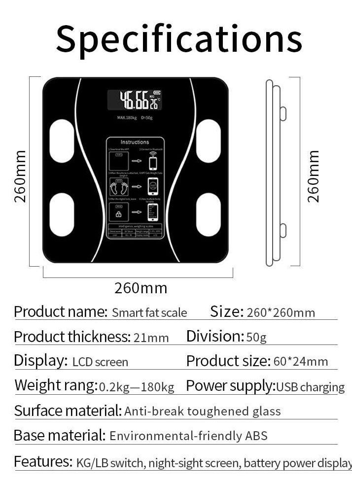Iscale - Weight Scale With Bluetooth,Wireless Scale for Body Weight, Body Composition Analyzer with Smartphone App for 14 Key Body Indicators(BMI/Weight/Body Fat/Resting Heart Rate) - Image 1