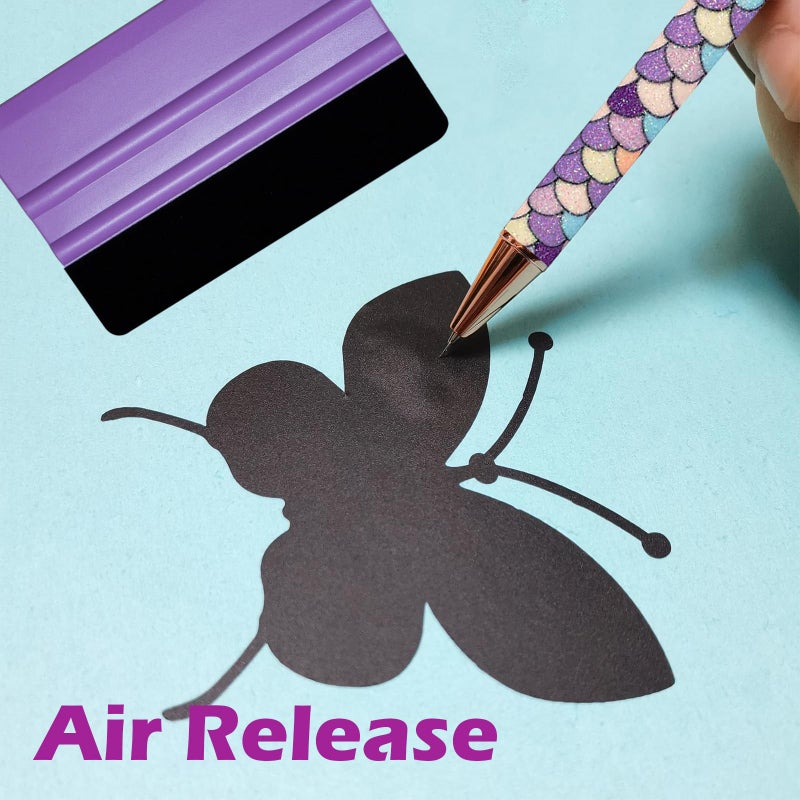 Arvakr Craft Weeding Pen Tool Set, Essential Adhesive Vinyl Kits, Precision Pin Pen Tools for Cricut Air Silhouette Siser Oracal Accessories, Purple - Image 2