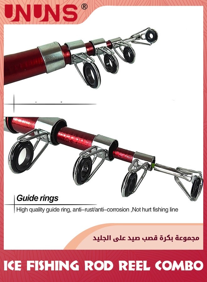 Fishing Gear Kit,1.8M Retractable Fishing Rod,5-Axes Fishing Reel,Fishing Lines,Complete Saltwater Freshwater Fishing Gear For Fisherman Fishing Enthusiast,Fishing Necessary Accessory