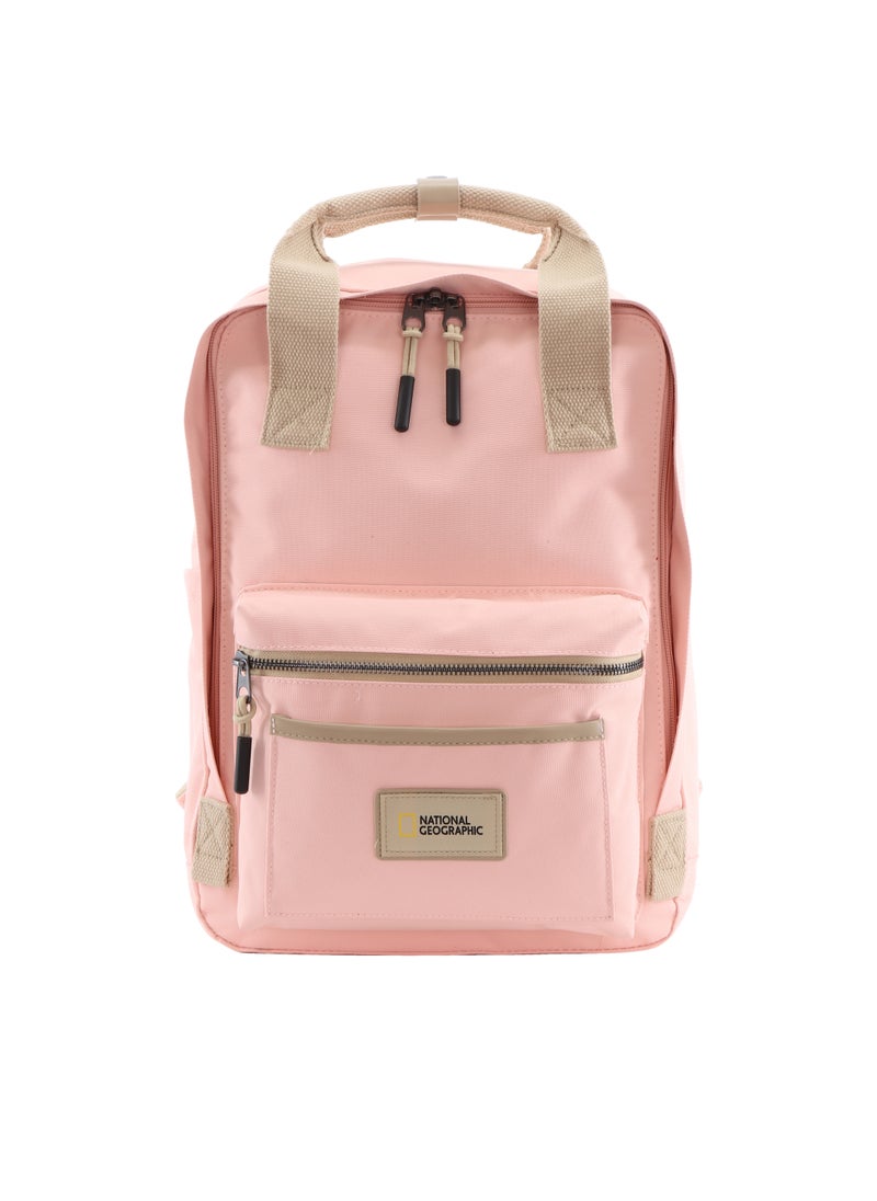 NATIONAL GEOGRAPHIC National Geographic LEGEND Large Backpack Pink For Men And Women, Durable Water Resistant Padded Laptop Casual Daypack, Bag For School College Office Leisure Outdoor Travel  - Image 1