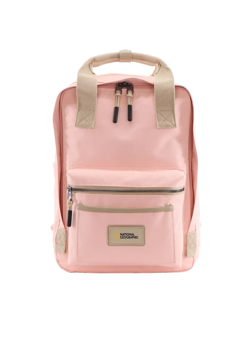 National Geographic LEGEND Small Backpack Pink For Men And Women, Durable Water Resistant Padded Laptop Casual Daypack, Bag For School College Office Leisure Outdoor Travel