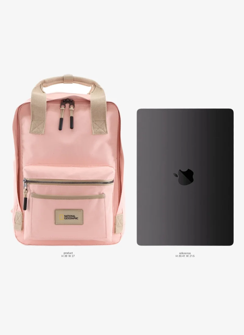 National Geographic 15 National Geographic LEGEND Small Backpack Pink For Men And Women, Durable Water Resistant Padded Laptop Casual Daypack, Bag For School College Office Leisure Outdoor Travel  | Best Price UAE
