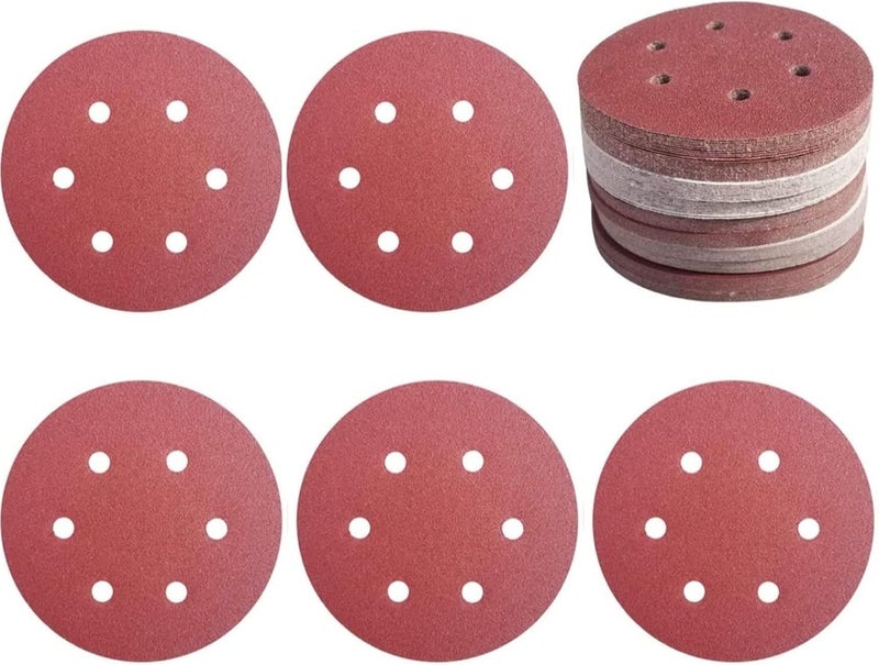 Apple Abrasives 4.5-Inch 6-Hole Hook and Loop Sanding Discs Grit-220, Pack of 100 - Image 5
