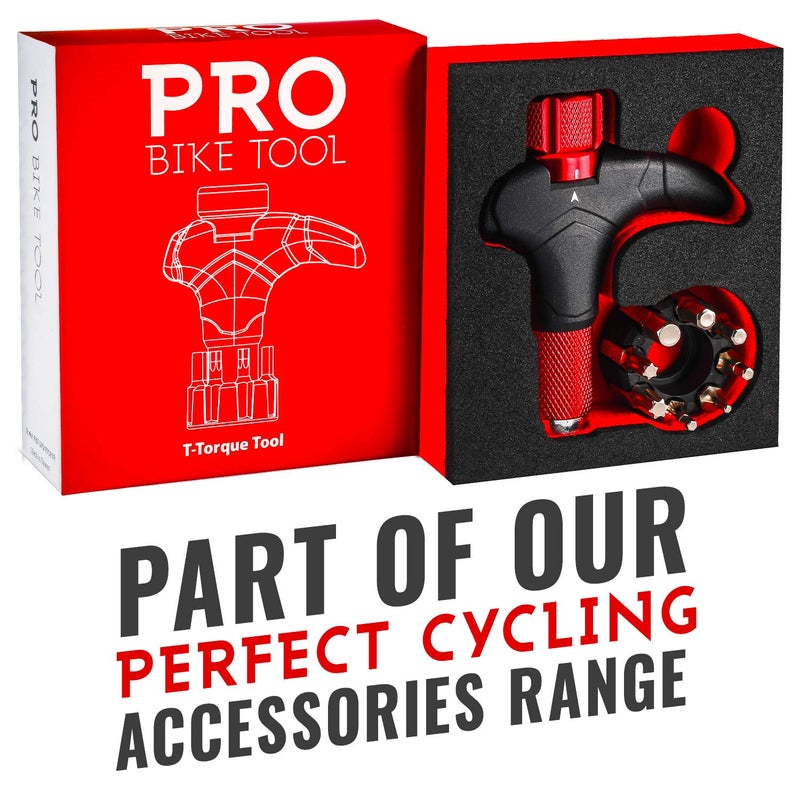 Pro Bike Tool أداة برو بايك تول مفتاح عزم قابل للتعديل - 4 و 5 و 6 نيوتن متر - أداة صيانة دراجات عالية الجودة للدراجات على الطرق والجبال - مفتاح عزم سائق سداسي 1/4 بوصة للإصلاح المنزلي والطرقي - Image 3