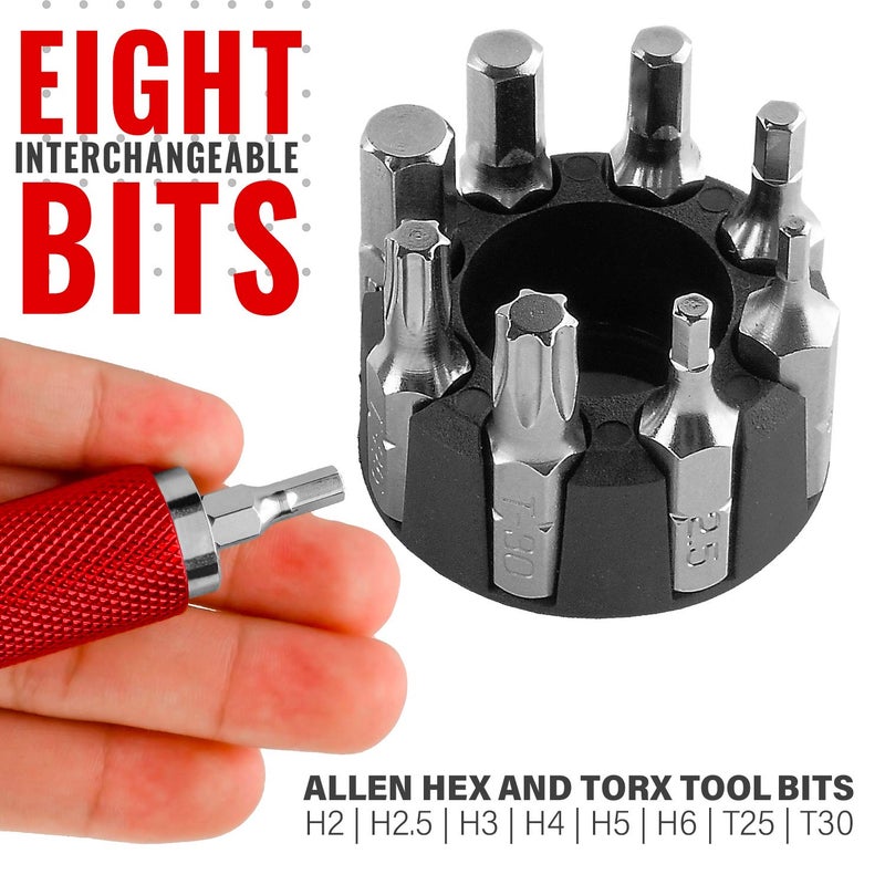 Pro Bike Tool أداة برو بايك تول مفتاح عزم قابل للتعديل - 4 و 5 و 6 نيوتن متر - أداة صيانة دراجات عالية الجودة للدراجات على الطرق والجبال - مفتاح عزم سائق سداسي 1/4 بوصة للإصلاح المنزلي والطرقي - Image 5