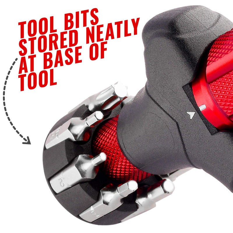 Pro Bike Tool أداة برو بايك تول مفتاح عزم قابل للتعديل - 4 و 5 و 6 نيوتن متر - أداة صيانة دراجات عالية الجودة للدراجات على الطرق والجبال - مفتاح عزم سائق سداسي 1/4 بوصة للإصلاح المنزلي والطرقي - Image 4