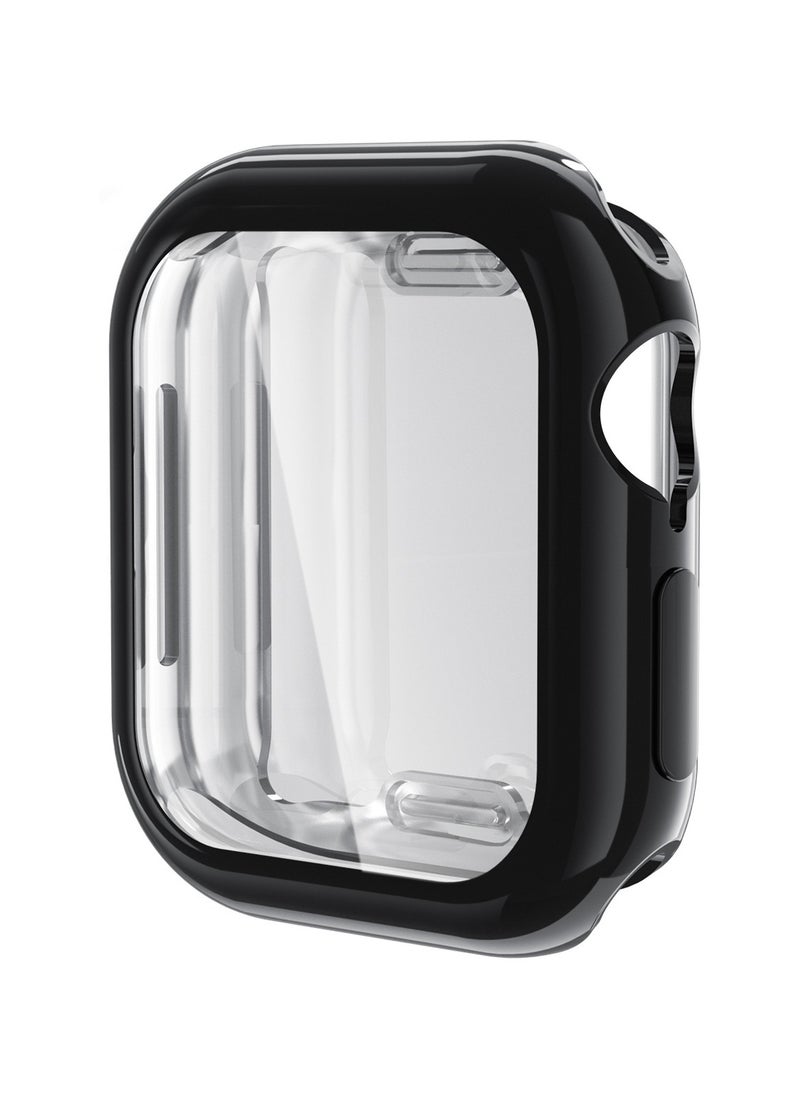 Youque - 3PCS TPU Full Cover HD Screen Protector Case for Apple Watch Series 10 46mm Clear/Black/Blue - Image 1