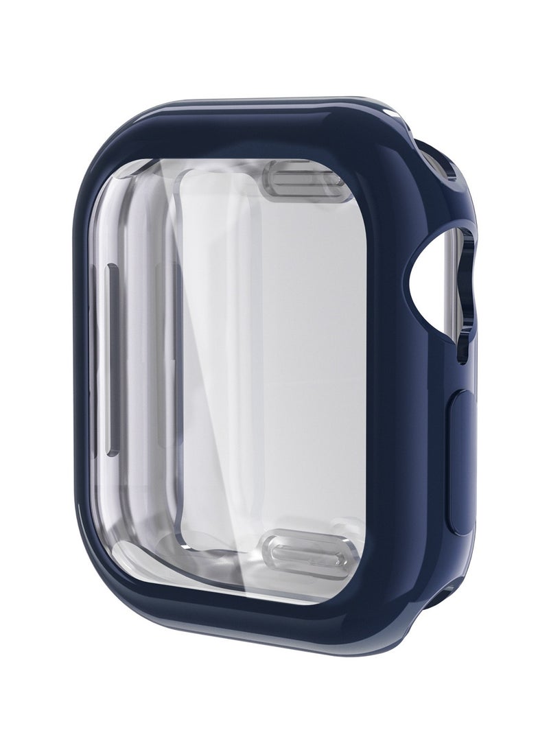 Youque - 3PCS TPU Full Cover HD Screen Protector Case for Apple Watch Series 10 46mm Clear/Black/Blue - Image 1