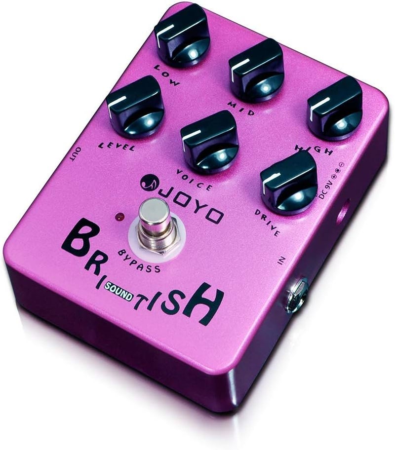 JOYO British Rock Amp Simulator & Preamp Guitar Pedal, 6-Knob Control with Built-in Cab Sim for Electric Guitar, Bypass (British Sound JF-16) - Image 1