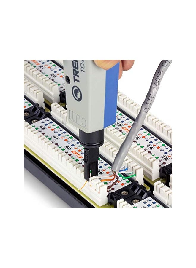 Trendnet - Punch Down Tool With 110 And Krone Blade Insert And Cut Terminations In One Operation Precision Blades Are Interchangeable And Reversible Network Punch Tool Grey Tc Pdt - Image 1