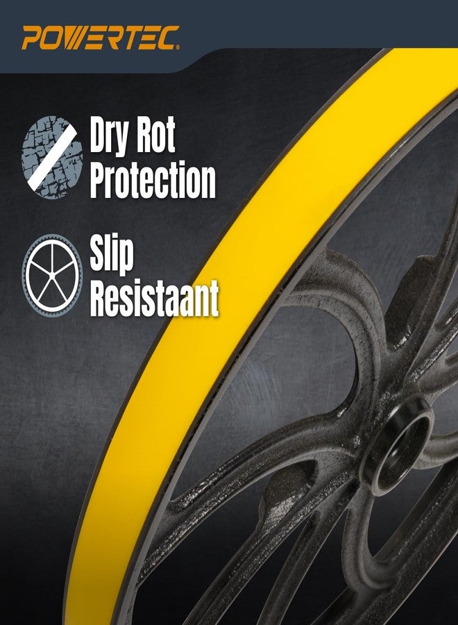 POWERTEC 71725 14" Band Saw Tires, 14 Inch x 1 Inch x .095 Inch, Urethane Bandsaw Tires for Grizzly, Jet, Powermatic 14 inch Bandsaws, 2 Pack - Image 5