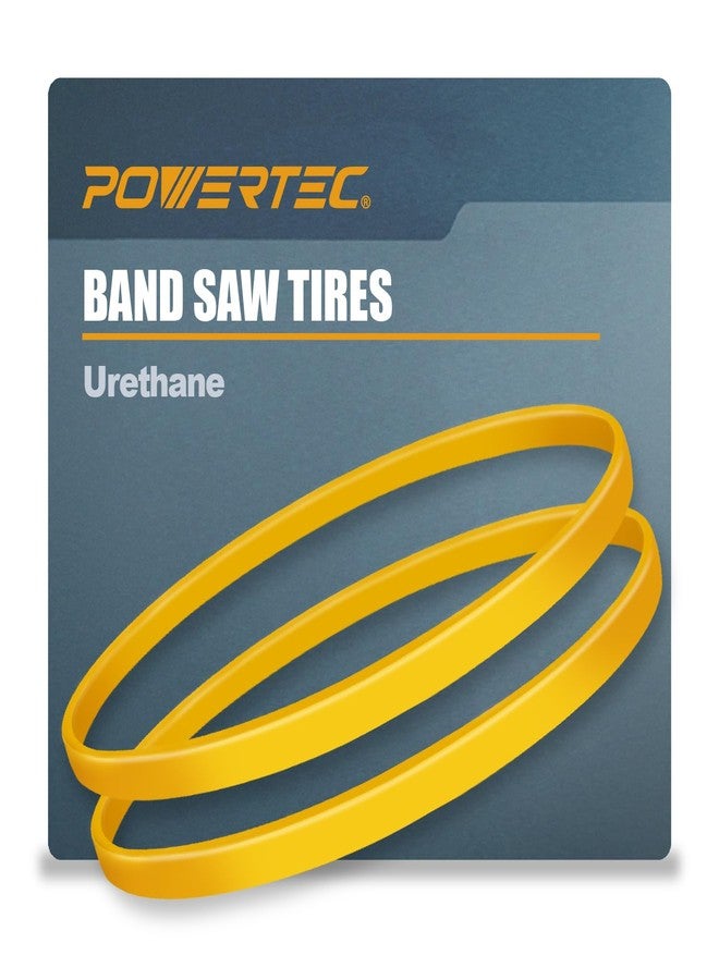 POWERTEC 71725 14" Band Saw Tires, 14 Inch x 1 Inch x .095 Inch, Urethane Bandsaw Tires for Grizzly, Jet, Powermatic 14 inch Bandsaws, 2 Pack - Image 1