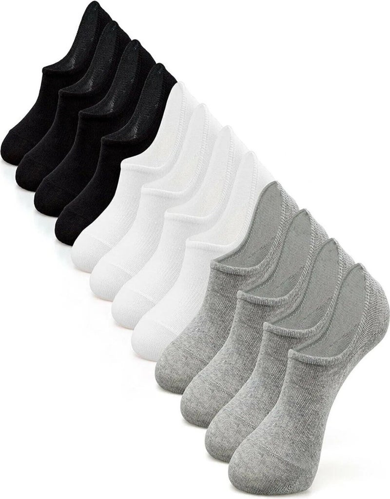 Tezzgelsin Women's Cotton Invisible Sneakers Socks 12 Pieces