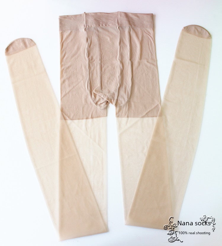 plus size bottomings 100.00kg do not fall off the file spring and autumn stockings womens thin plus fat black pantyhose Nude