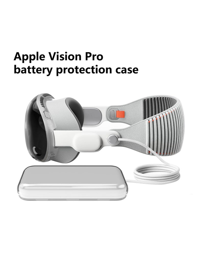 SYOSI - Battery Protective case Suitable for Apple Vision Pro, Portable Battery Accessories Case, Anti-Drop, Anti-Scratch, TPU Material Soft case, Suitable for Apple VR Visual Pro Battery Accessories - Image 1