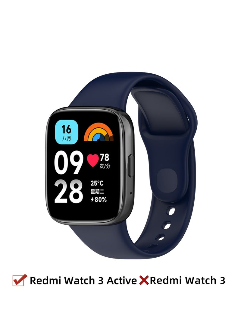 Generic - Straps Compatible with Redmi Watch 3 Active Smartwatch Soft TPU Band for Men, Women,Blue - Image 1
