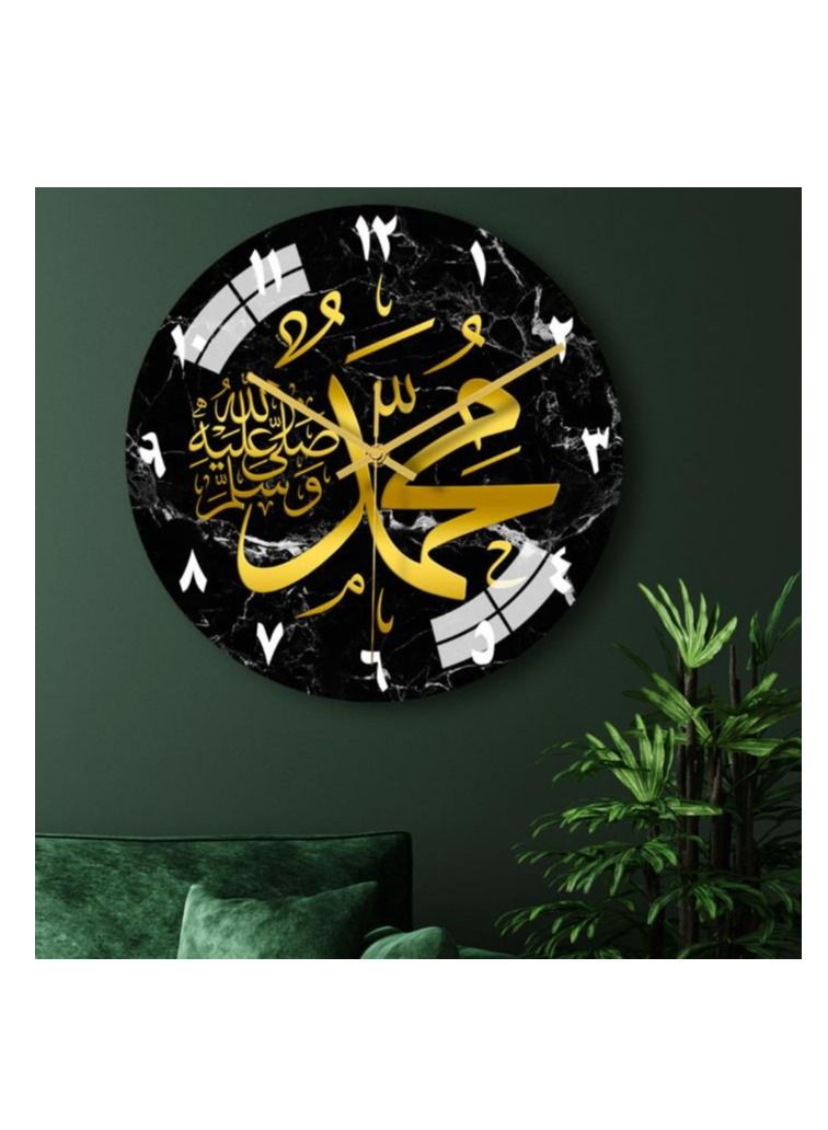Y&D Acrylic Surah Al Ikhlas Wall Clock Islamic Calligraphy Gifts Eid Gift Ramadan Decor Luxury For Home - Image 1