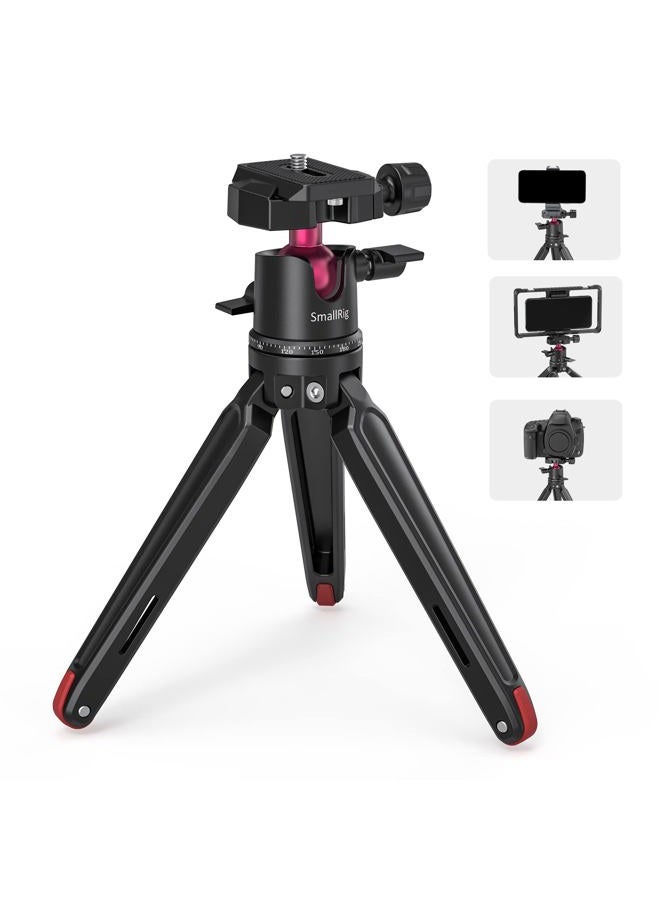 SmallRig Mini Tripod for Camera, Updated Desktop Tabletop Tripod with Arca-Type Compatible QR Plate, 360° Ball Head and 1/4 Screws Portable for Compact Cameras DSLRs, Phone, Gopro - BUT2664 - Image 1