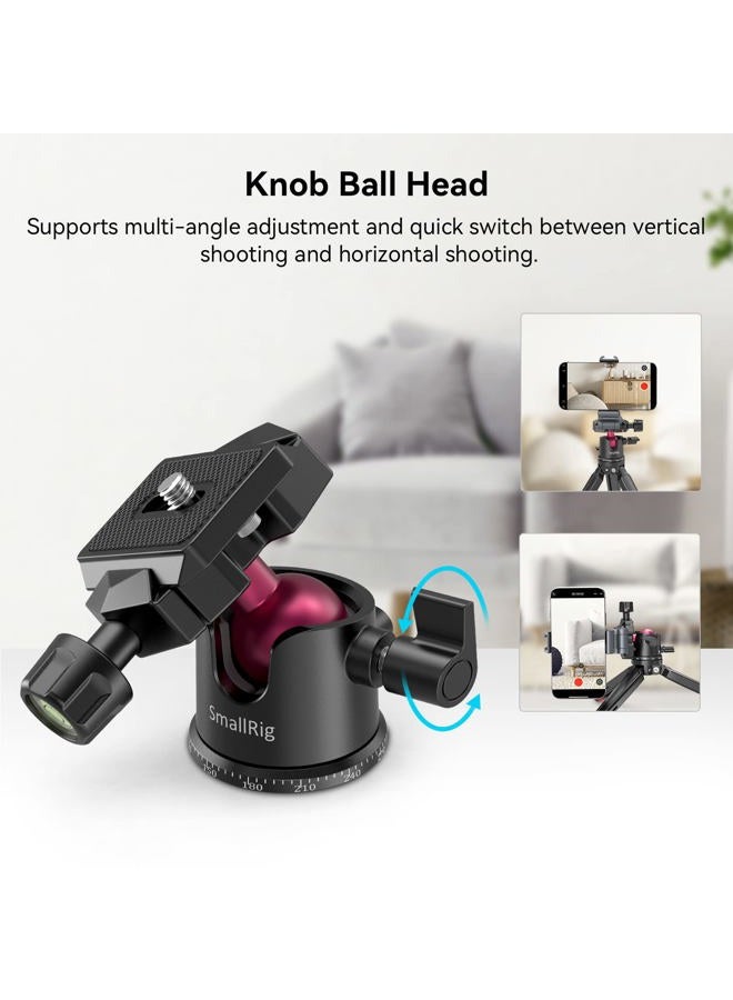 SmallRig Mini Tripod for Camera, Updated Desktop Tabletop Tripod with Arca-Type Compatible QR Plate, 360° Ball Head and 1/4 Screws Portable for Compact Cameras DSLRs, Phone, Gopro - BUT2664 - Image 3