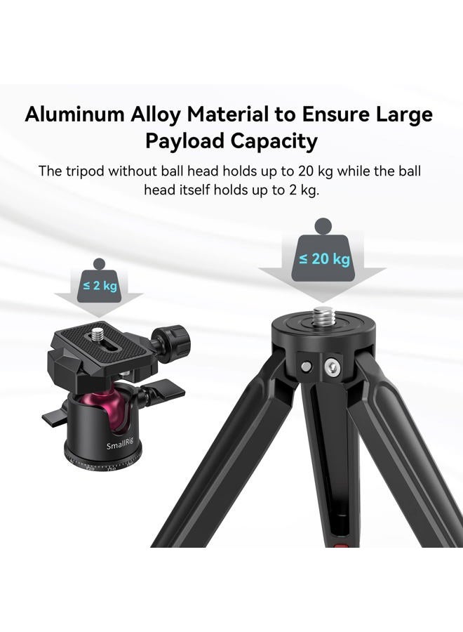 SmallRig Mini Tripod for Camera, Updated Desktop Tabletop Tripod with Arca-Type Compatible QR Plate, 360° Ball Head and 1/4 Screws Portable for Compact Cameras DSLRs, Phone, Gopro - BUT2664 - Image 4