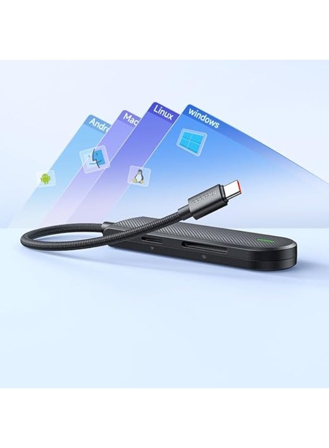 مكدودو محول موزع USB-C من ماكدودو، 5 في 1 مع 3 منافذ USB-A، وفتحتين لبطاقة SD، ومنفذ USB 3.0 من النوع C HU-1430 - Image 2