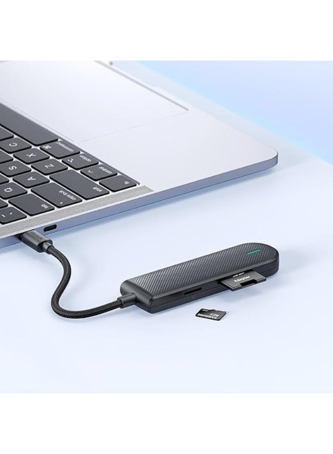 مكدودو محول موزع USB-C من ماكدودو، 5 في 1 مع 3 منافذ USB-A، وفتحتين لبطاقة SD، ومنفذ USB 3.0 من النوع C HU-1430 - Image 4