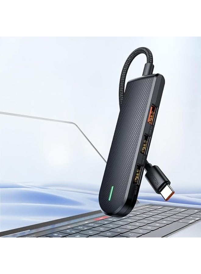 مكدودو محول موزع USB-C من ماكدودو، 5 في 1 مع 3 منافذ USB-A، وفتحتين لبطاقة SD، ومنفذ USB 3.0 من النوع C HU-1430 - Image 5