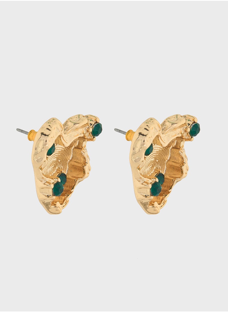 ELLA - Heart Stone Earrings - Image 1