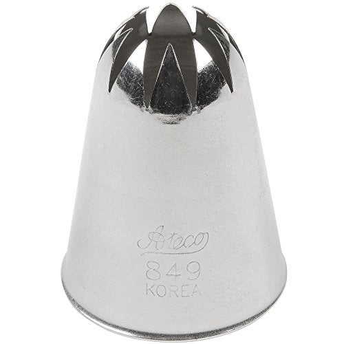 Ateco Ateco # 849 - Closed Star Pastry Tip .69' Opening Diameter- Stainless Steel by Ateco - Image 1