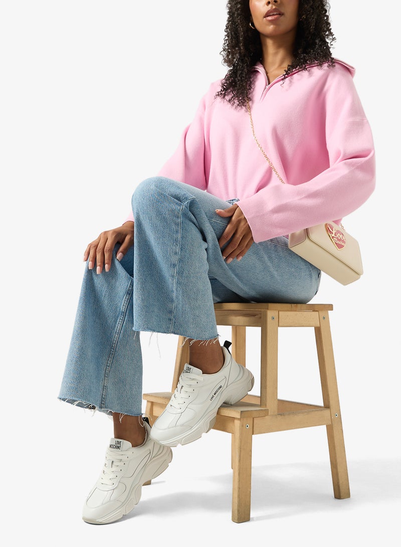 لوف موسكينو حذاء رياضي منخفض بشعار - Image 5