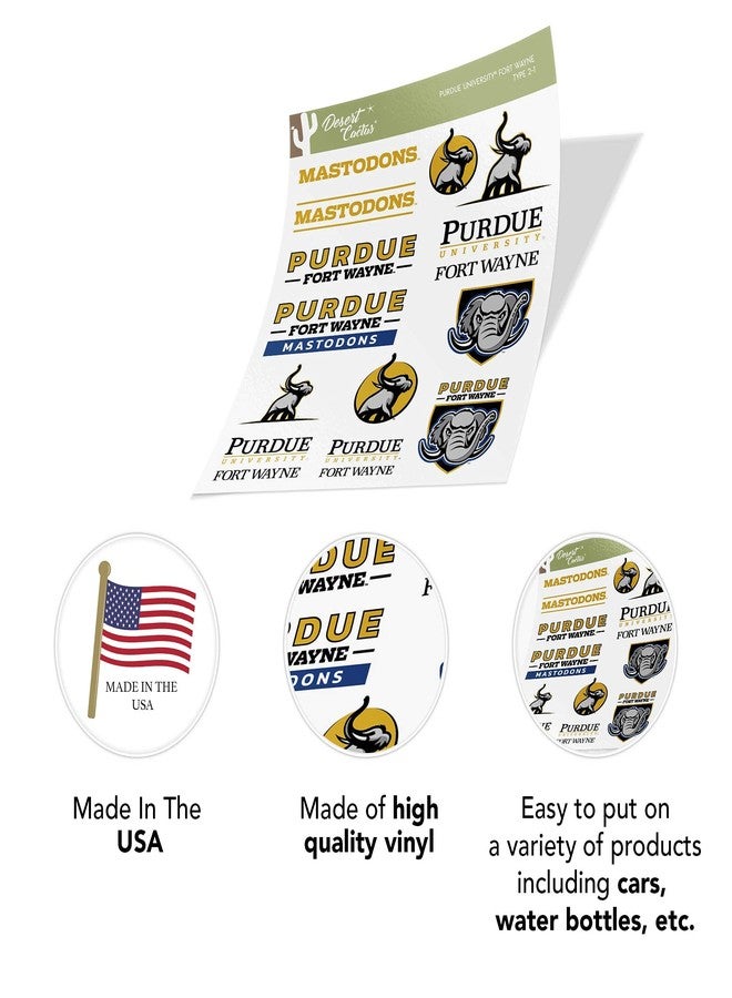 Desert Cactus Purdue University Fort Wayne Campus Sticker Vinyl Decal Laptop Water Bottle Car Scrapbook Sheet (Type 2) - Image 5
