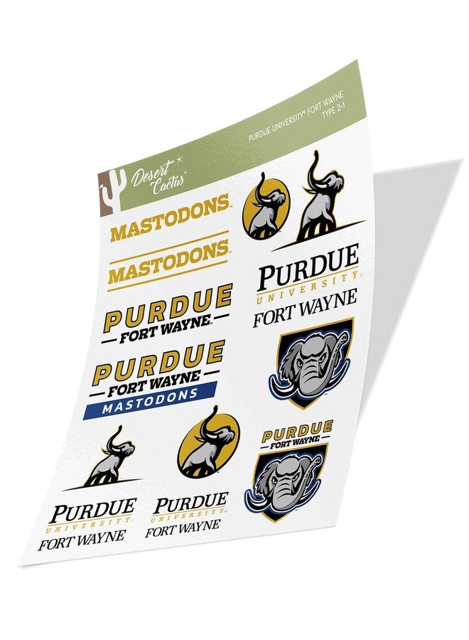 Desert Cactus Purdue University Fort Wayne Campus Sticker Vinyl Decal Laptop Water Bottle Car Scrapbook Sheet (Type 2) - Image 3