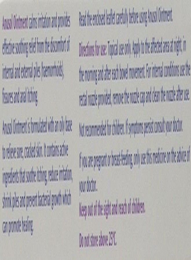 Anusol Ointment 25g x 3 Packs by Anusol - Image 4