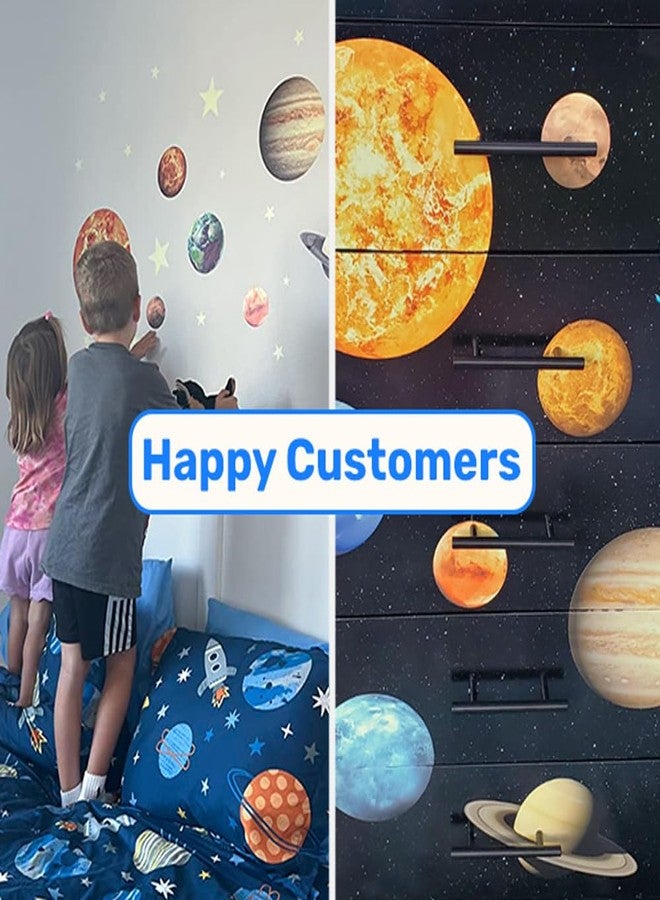 LIDERSTAR Glow in The Dark Stars and Planets, Bright Solar System Wall Stickers -Glowing Ceiling Decals for Kids Bedroom Any Room,Shining Space Decoration, Birthday Christmas Gift for Boys and Girls (Green) - Image 5