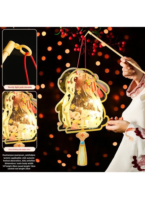 2025 Year of the Snake Lantern, DIY Rabbit Light, Childrens Glow Toy PVC lanterns