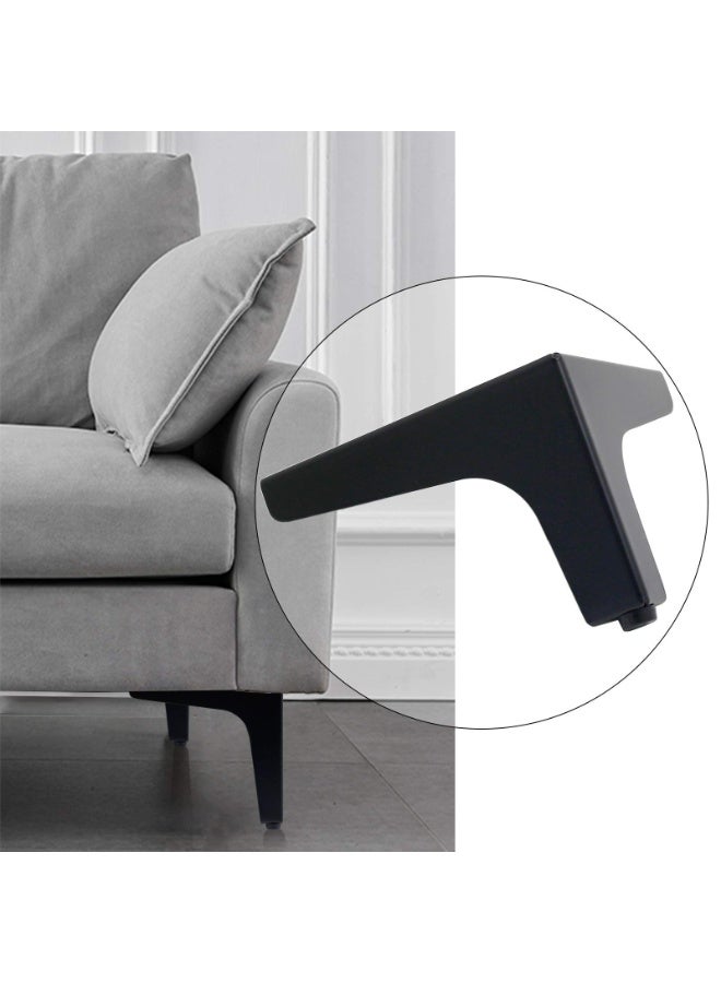 دوغي 4 قطع أرجل الأثاث ، أرجل أثاث مثلث أرجل أريكة معدنية حديثة لخزانة طاولة خزانة أريكة أريكة - Image 5