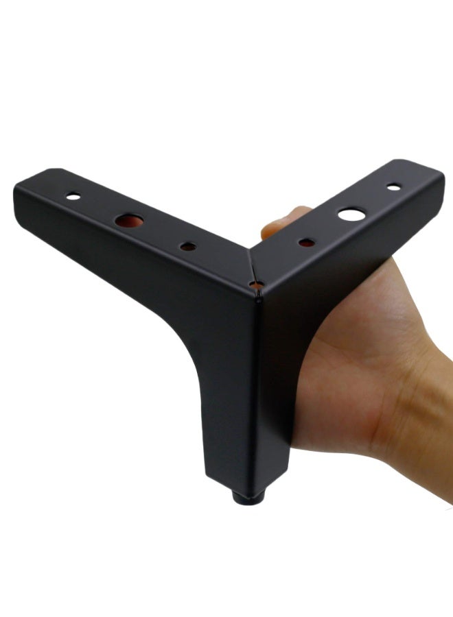 دوغي 4 قطع أرجل الأثاث ، أرجل أثاث مثلث أرجل أريكة معدنية حديثة لخزانة طاولة خزانة أريكة أريكة - Image 4