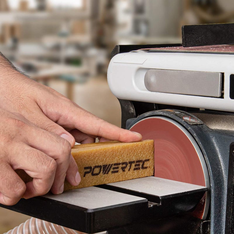 POWERTEC عصا تنظيف كاشطة POWERTEC 71002 لأحزمة وأقراص الصنفرة 8-1/2" | ممحاة مطاطية طبيعية - أدوات ورشة النجارة لتحقيق الكمال في الصنفرة - Image 5